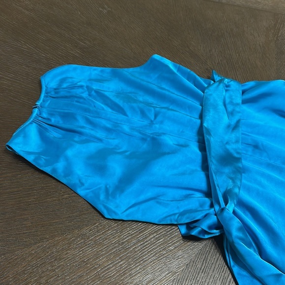 Satin Midi Dress Sleeveless Halter Neck Party Cocktail Evening‎ - Picture 11 of 12